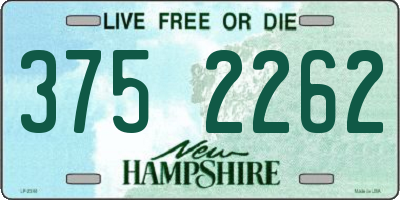 NH license plate 3752262