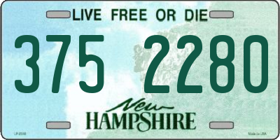 NH license plate 3752280