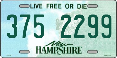NH license plate 3752299