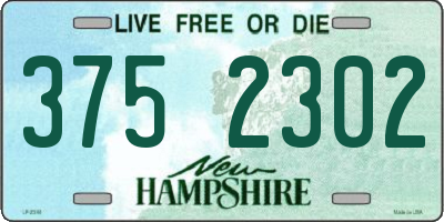 NH license plate 3752302