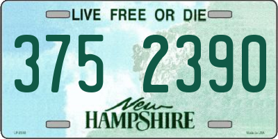 NH license plate 3752390