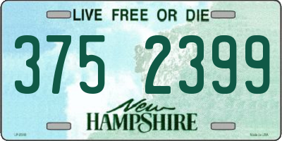 NH license plate 3752399