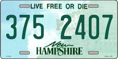 NH license plate 3752407