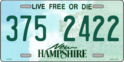 NH license plate 3752422
