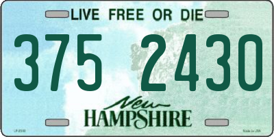 NH license plate 3752430