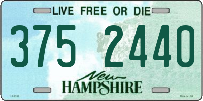 NH license plate 3752440