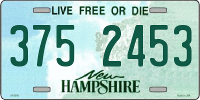 NH license plate 3752453