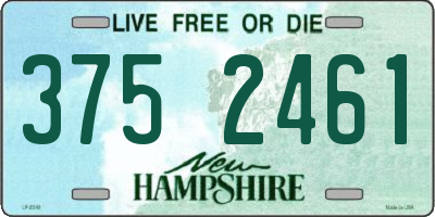 NH license plate 3752461