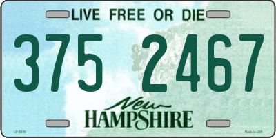 NH license plate 3752467