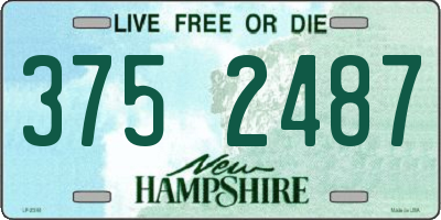 NH license plate 3752487