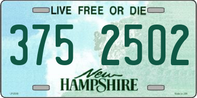 NH license plate 3752502