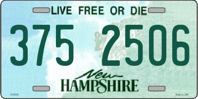 NH license plate 3752506