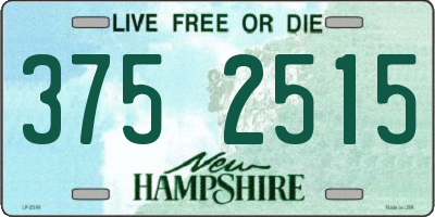 NH license plate 3752515
