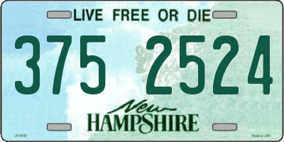 NH license plate 3752524