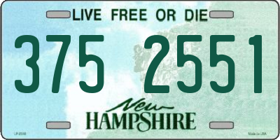 NH license plate 3752551