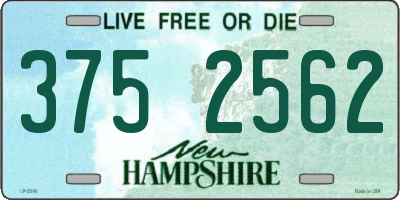 NH license plate 3752562