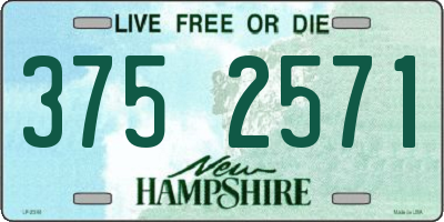 NH license plate 3752571