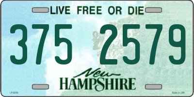 NH license plate 3752579