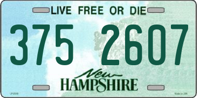 NH license plate 3752607