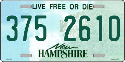 NH license plate 3752610