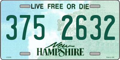 NH license plate 3752632
