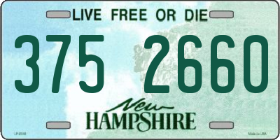 NH license plate 3752660