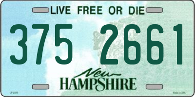 NH license plate 3752661