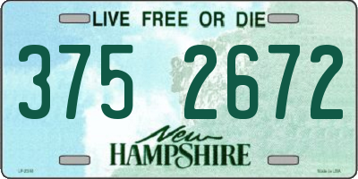 NH license plate 3752672