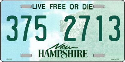 NH license plate 3752713