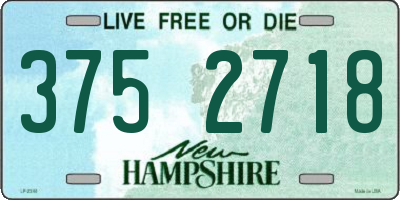 NH license plate 3752718