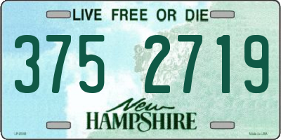 NH license plate 3752719