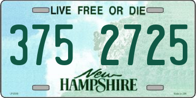 NH license plate 3752725