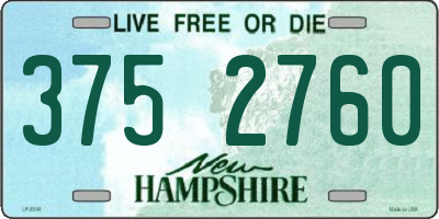 NH license plate 3752760