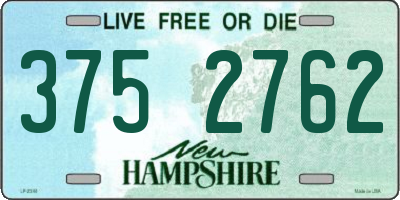 NH license plate 3752762