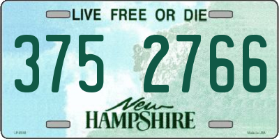 NH license plate 3752766