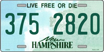 NH license plate 3752820