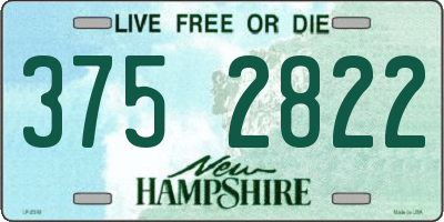 NH license plate 3752822