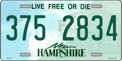 NH license plate 3752834