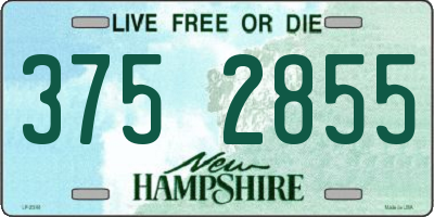 NH license plate 3752855