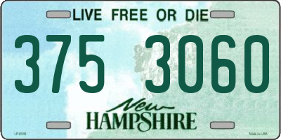 NH license plate 3753060
