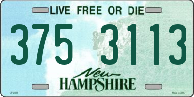NH license plate 3753113
