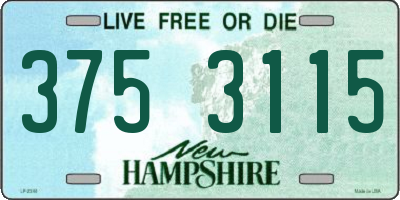 NH license plate 3753115