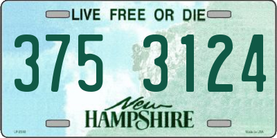 NH license plate 3753124