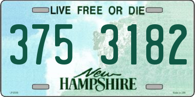 NH license plate 3753182
