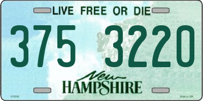 NH license plate 3753220