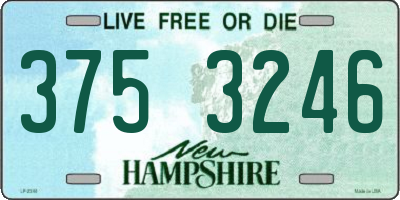 NH license plate 3753246