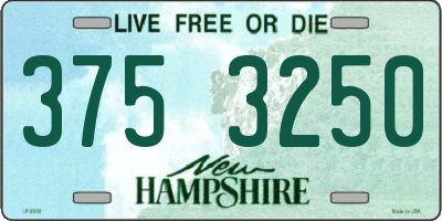 NH license plate 3753250