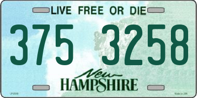 NH license plate 3753258