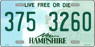 NH license plate 3753260