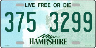 NH license plate 3753299